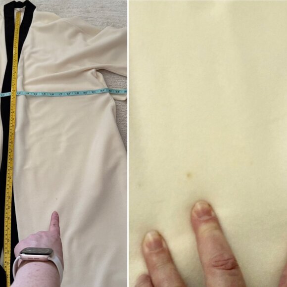 Vintage Vanity Fair Womens Size Large Long Cream Robe Elegant Old Hollywood - Picture 7 of 12